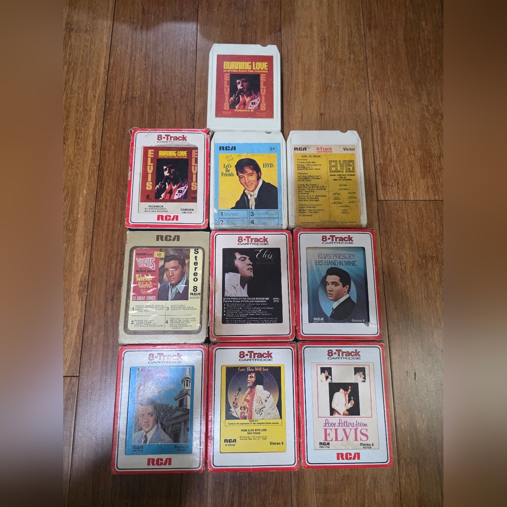 ELVIS PRESLEY Vintage RCA 8-Track Tape Collection